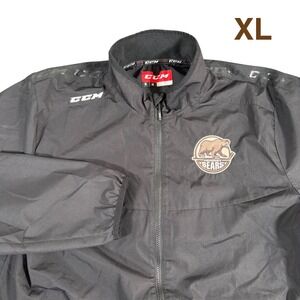 CCM Hershey Bears Team Issued Full Zip Jacket Men's XL AHL Hockey Windbreaker